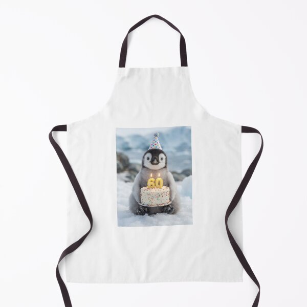 Item preview, Penguin 60th birthday cute adorable cake party baby kawaii designed and sold by CheeseBlueprint.
