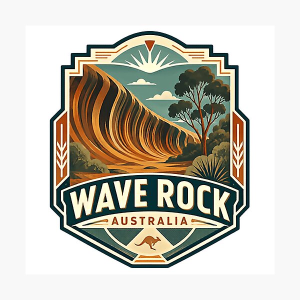 Item preview, Wave Rock Australia Natural Landmark Travel designed and sold by Simsimah26Parks.