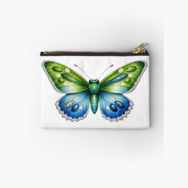 Item preview, Beautiful Green and Blue Butterfly Illustration. designed and sold by AmirArtisanVibe.