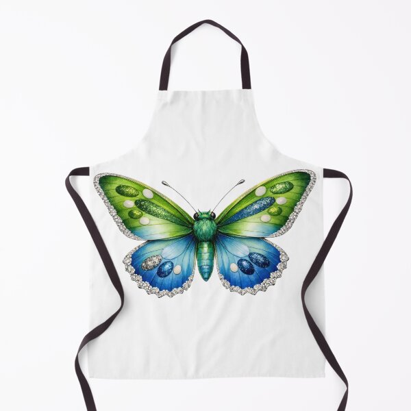 Item preview, Beautiful Green and Blue Butterfly Illustration. designed and sold by AmirArtisanVibe.
