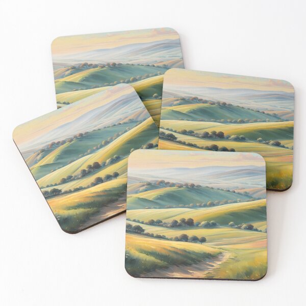Item preview, Morning Over Soft Valleys designed and sold by Undersea Ai Art.
