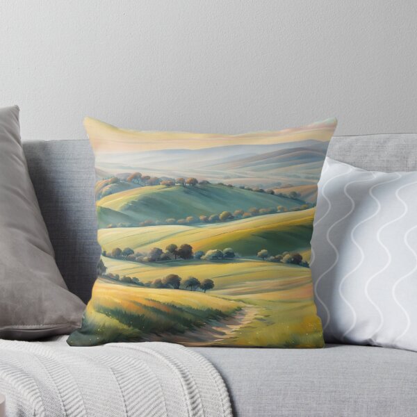 Item preview, Morning Over Soft Valleys designed and sold by Undersea Ai Art.