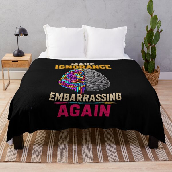 Item preview, Make Ignorance Embarrassing Again Funny Critical Thinking Science Shirt designed and sold by La-Nuna.