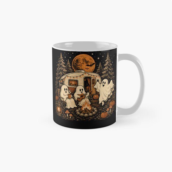 Item preview, Happy Ghost Camping Around Campfire Vintage Halloween designed and sold by will freed18.