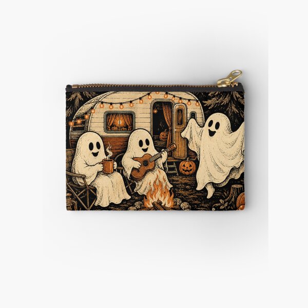 Item preview, Happy Ghost Camping Around Campfire Vintage Halloween designed and sold by will freed18.