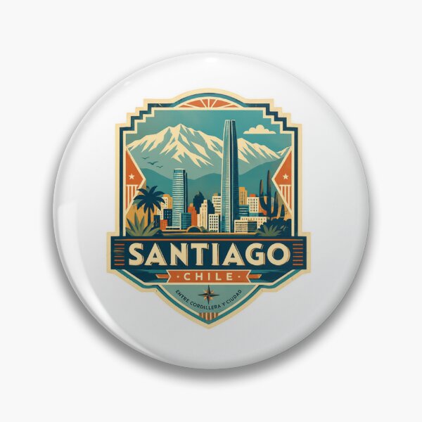 Item preview, Santiago Chile Entre Cordillera Y Ciudad Travel Souvenir South America designed and sold by Simsimah26Parks.