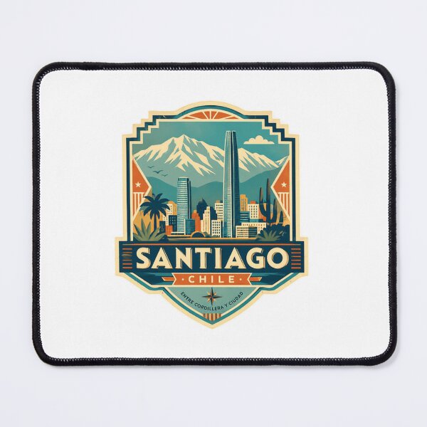 Item preview, Santiago Chile Entre Cordillera Y Ciudad Travel Souvenir South America designed and sold by Simsimah26Parks.