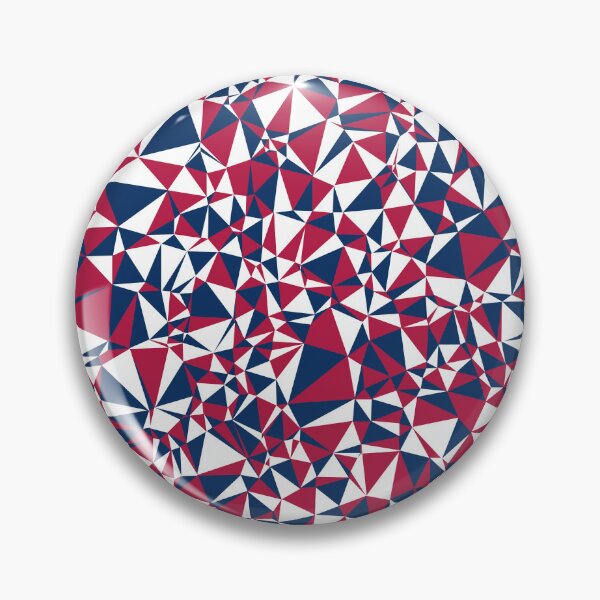 Item preview, USA Red, White & Blue Triangular Mosaic Pattern Design designed and sold by DymondDesigns.