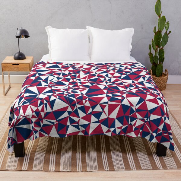 Item preview, USA Red, White & Blue Triangular Mosaic Pattern Design designed and sold by DymondDesigns.