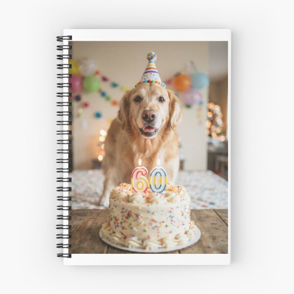 Item preview, Dog 60th birthday cute adorable cake party baby kawaii designed and sold by CheeseBlueprint.