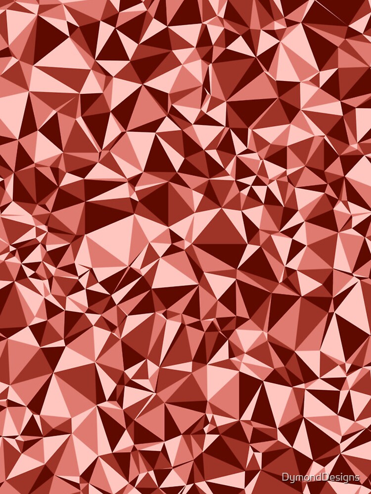 Thumbnail 4 of 4, iPhone Case, Red Triangular Mosaic Pattern Design designed and sold by DymondDesigns.