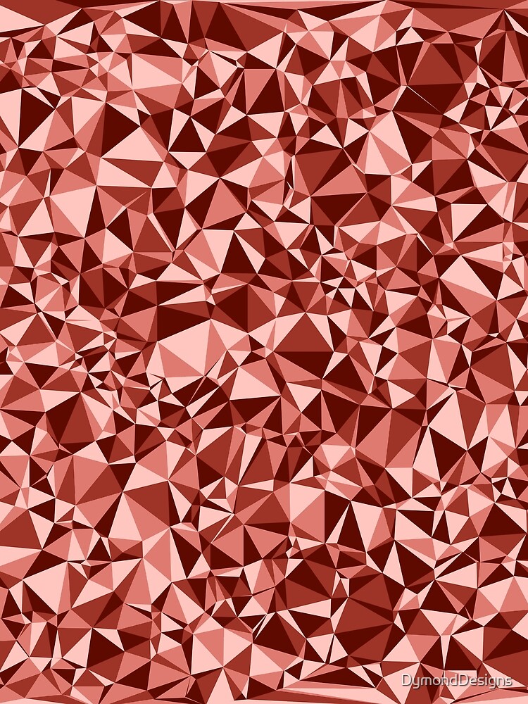 Thumbnail 3 of 3, Scarf, Red Triangular Mosaic Pattern Design designed and sold by DymondDesigns.