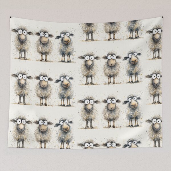 Item preview, Gorgeous Sheep ' All Eyes on Sheep’ BY SHiRLeY MacARTHuR designed and sold by Shirley MacArthur Art.