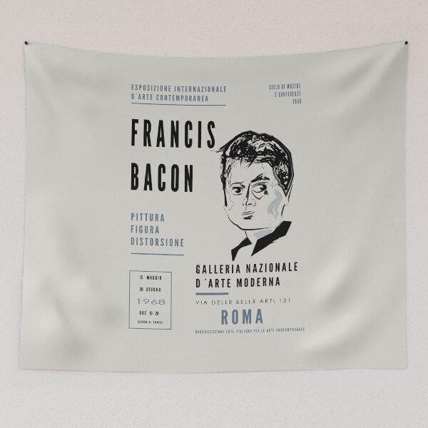 Item preview, Francis Bacon Fictional Art Exhibition Poster – Vintage 1960s Italian Art designed and sold by FULLER FACTORY.