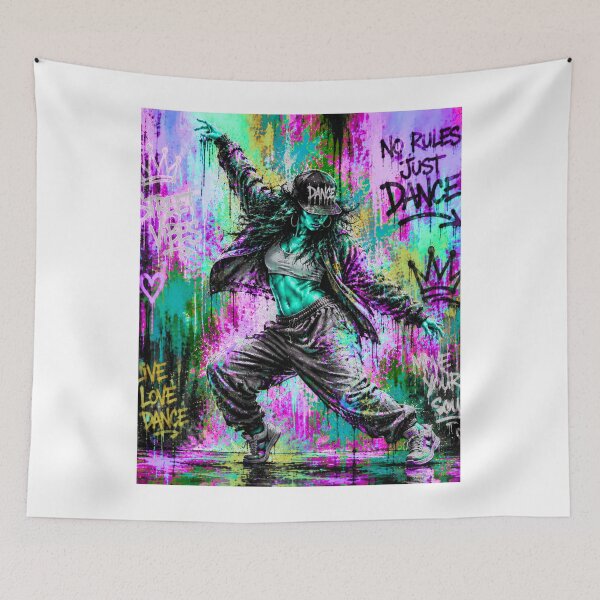 Item preview, Hip Hop Dancer Street Dance Graffiti Urban Art designed and sold by PetruArtDesigns.
