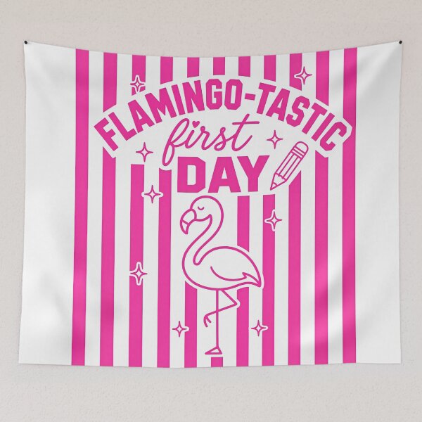 Item preview, Flamingo-tastic First Day Retro Shirt designed and sold by MOCH- ART.