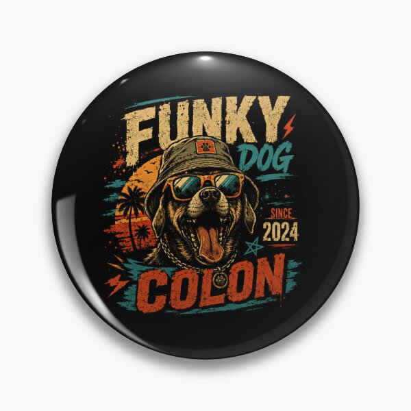 Item preview, Funky Dog Since 2024 Colon Dog Lover Pet Owner Animal Canine designed and sold by SkeletonsDanger.