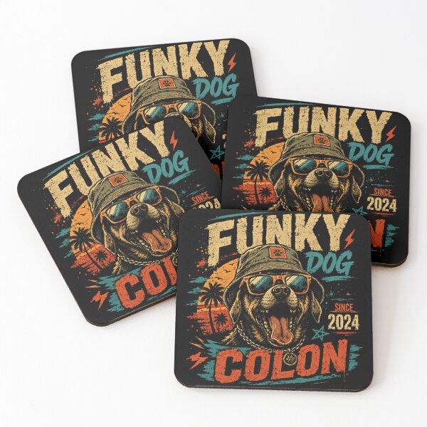 Item preview, Funky Dog Since 2024 Colon Dog Lover Pet Owner Animal Canine designed and sold by SkeletonsDanger.