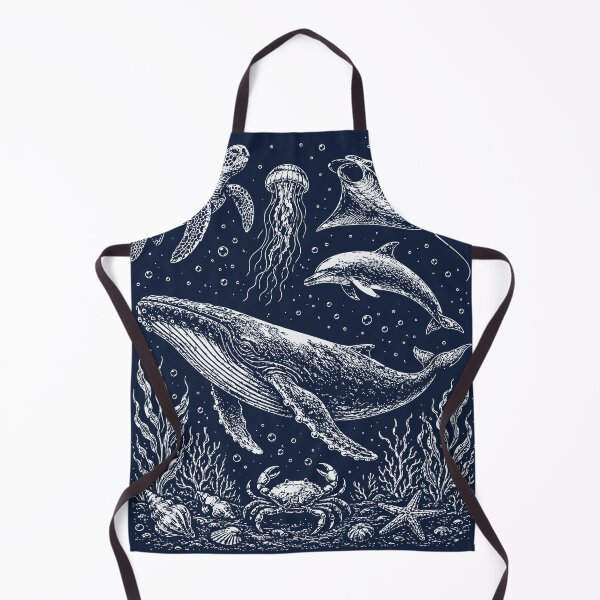 Item preview, Whale Dolphin Turtle Jellyfish Ray Crab Ocean Animals designed and sold by Y-Vibes.