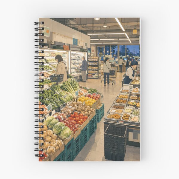 Item preview, Supermarket After Work – Everyday Evening in Japan designed and sold by SEIMEI2025.