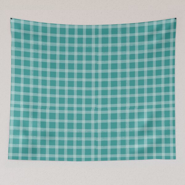 Item preview, Teal Gingham  designed and sold by CricketDoodles.