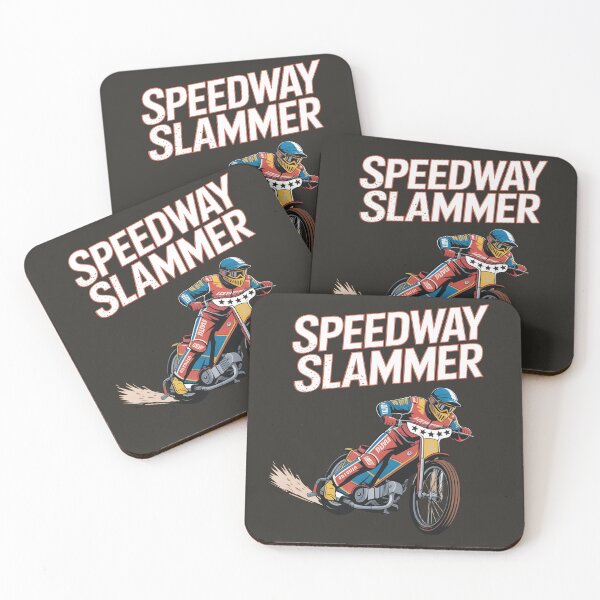 Item preview, Speedway Slammer Motorcycle Rider designed and sold by SkymarArt.