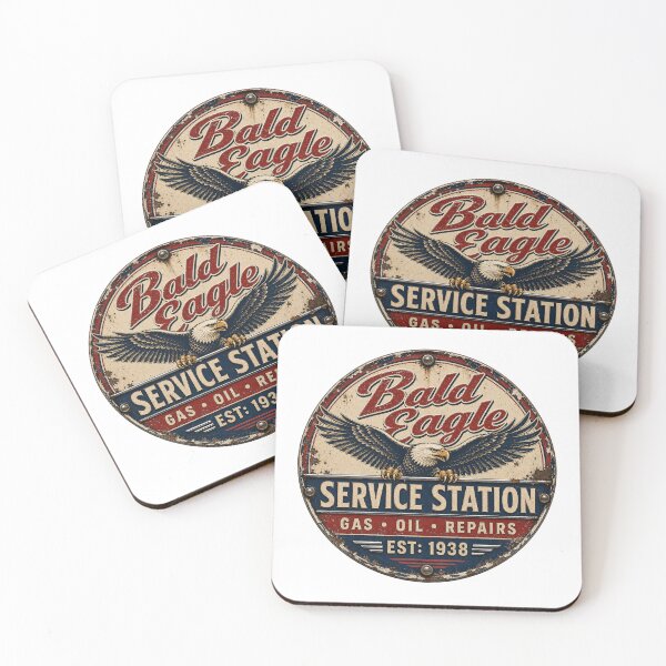 Item preview, Bald Eagle Service Station – Vintage Americana designed and sold by Wilcox PhotoArt.
