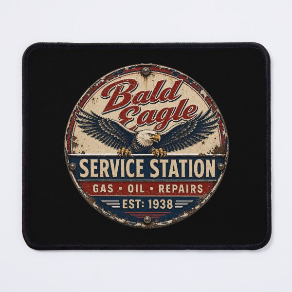 Item preview, Bald Eagle Service Station – Vintage Americana designed and sold by Wilcox PhotoArt.