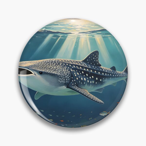 Item preview, Whale Shark - Andaman Coral Paradise – Vintage Marine Poster designed and sold by Spirit of Siam.