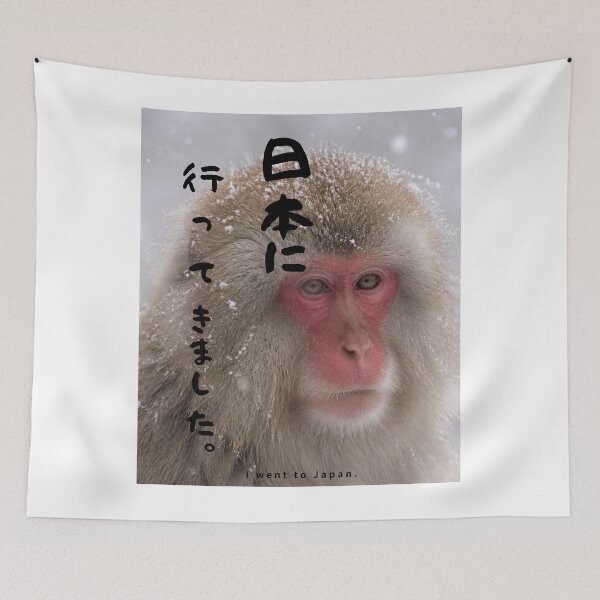 Item preview, I Went to Japan | Snow Monkey Winter Scene | Japanese Design designed and sold by JapanMemoir.