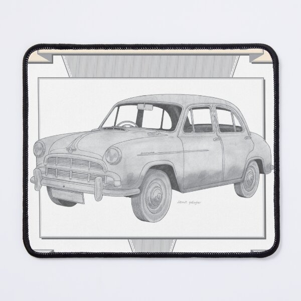 Item preview, Morris Oxford Series 2 4 Door Saloon Hand-drawn designed and sold by Classic Car Art Drawings.