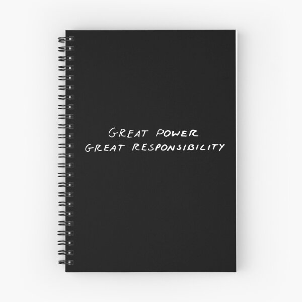 Item preview, Great Power Great Responsibility Quote – Inspirational Motivation Design designed and sold by artworkathome.
