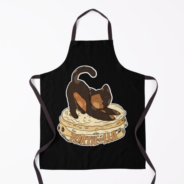 Item preview, Tortie Cat Stretching on Tortilla Pun designed and sold by Dmo3HarkoArt.