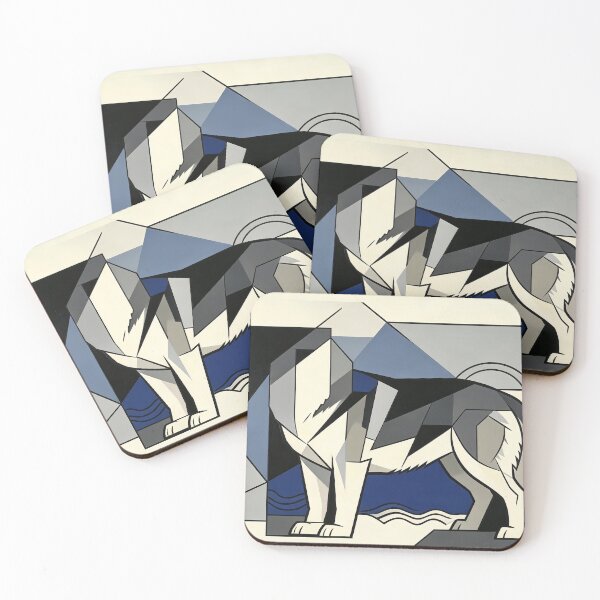 Item preview, cubist animal artwork designed and sold by forget45studio.