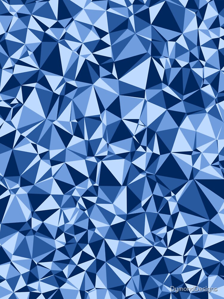 Thumbnail 4 of 4, iPhone Case, Blue Triangular Mosaic Pattern Design designed and sold by DymondDesigns.
