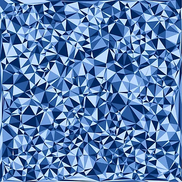 Artwork thumbnail, Blue Triangular Mosaic Pattern Design by DymondDesigns