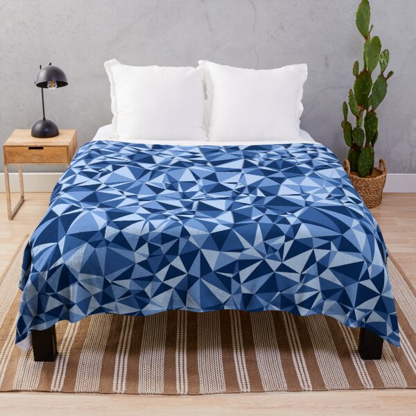 Item preview, Blue Triangular Mosaic Pattern Design designed and sold by DymondDesigns.