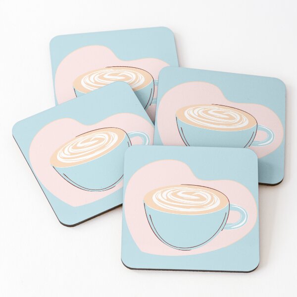 Item preview, Cute Latte Art Coffee Illustration designed and sold by photossmirnov.