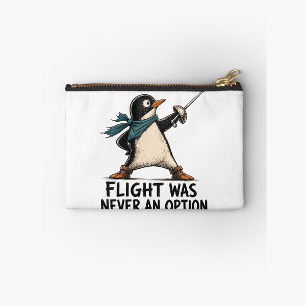 Item preview, Flight Was Never An Option Funny Penguin Sarcastic Dark Humor Animal Funny Bird 2 designed and sold by modoodles357.
