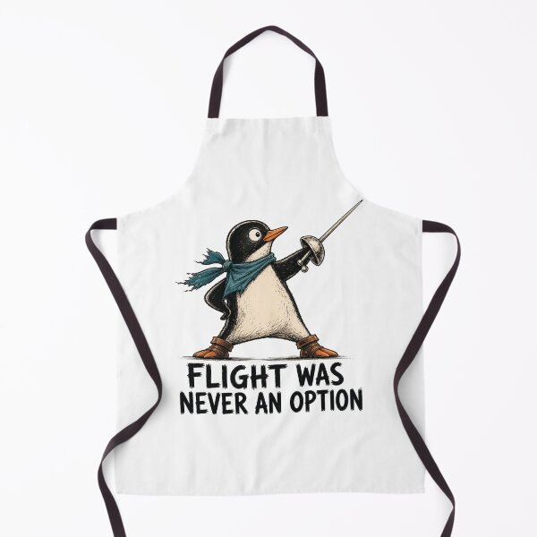 Item preview, Flight Was Never An Option Funny Penguin Sarcastic Dark Humor Animal Funny Bird 2 designed and sold by modoodles357.