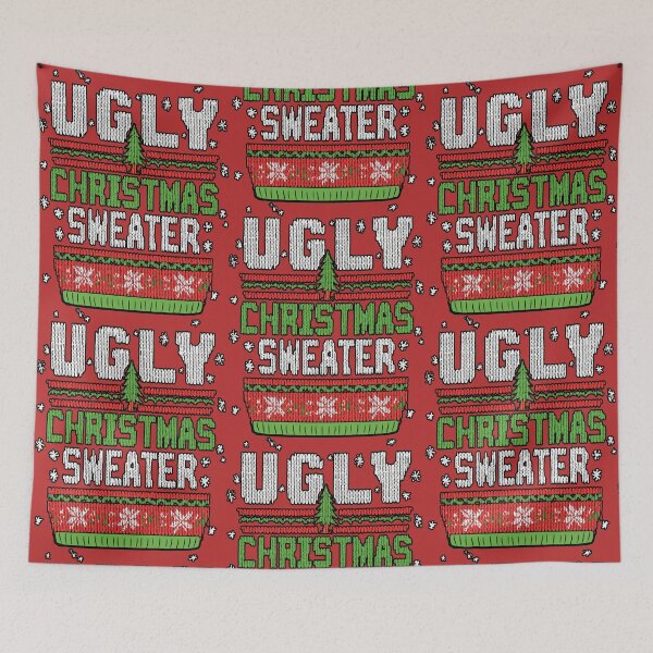 Item preview, Ugly Christmas Sweater Deformed Stars Design designed and sold by RichardRags.