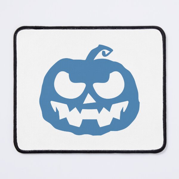 Item preview, Steel Blue Jack O Lantern Halloween Pumpkin Graphic designed and sold by pattern-archive.