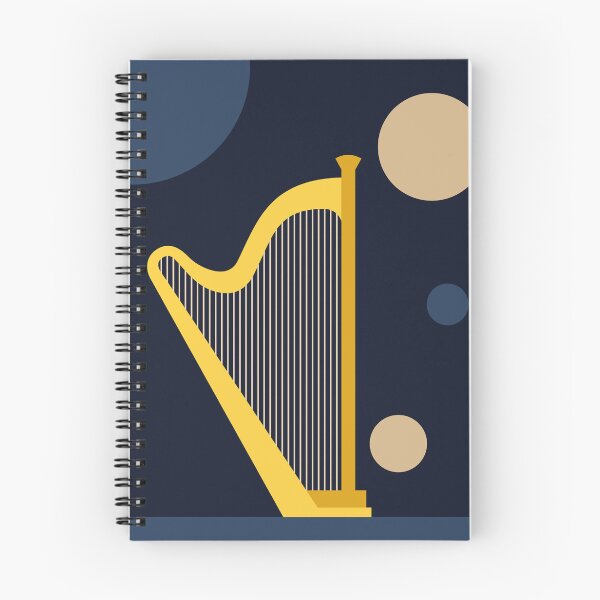 Item preview, Golden Strings | Minimalist Harp Art Print | Modern Music Art | Bauhaus Inspired Decor designed and sold by Studio pod Burom.