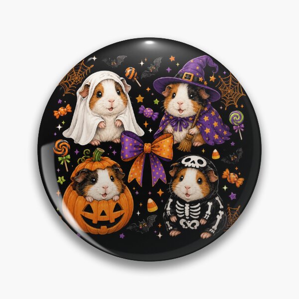 Item preview, Funny Cozy Guinea Pig Autumn Fall Spooky Season Halloween designed and sold by will freed18.