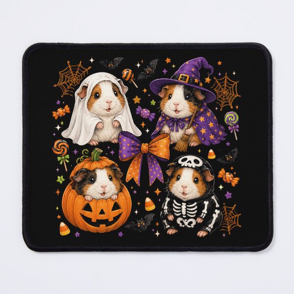 Item preview, Funny Cozy Guinea Pig Autumn Fall Spooky Season Halloween designed and sold by will freed18.
