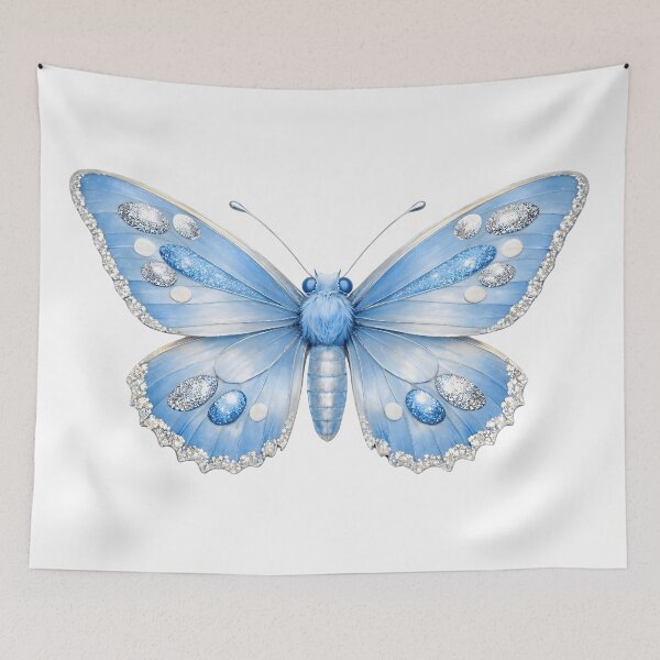 Item preview, Beautiful Blue Butterfly Illustration designed and sold by AmirArtisanVibe.