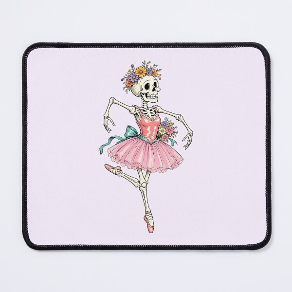 Item preview, Funny Skeleton Ballerina with Flowers – Dancing Bones designed and sold by SweetLilith.