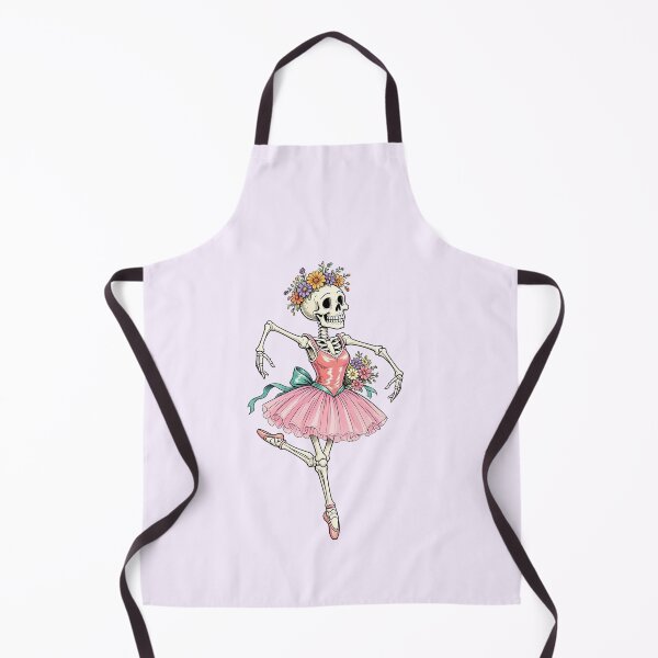 Item preview, Funny Skeleton Ballerina with Flowers – Dancing Bones designed and sold by SweetLilith.