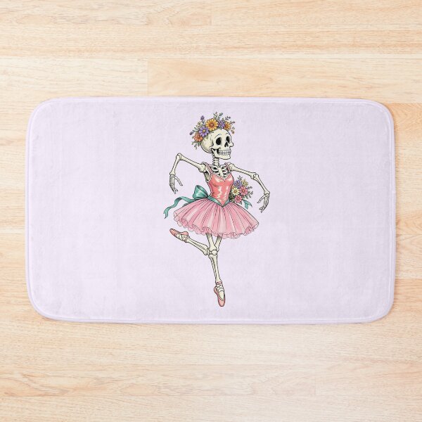 Item preview, Funny Skeleton Ballerina with Flowers – Dancing Bones designed and sold by SweetLilith.