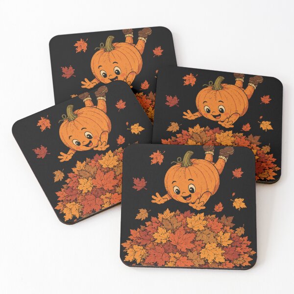 Item preview, Pumpkin Dive in Fall Leaves Funny Autumn Halloween designed and sold by will freed18.